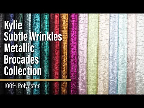 Metallic Brocade - Navy Blue Subtle Wrinkles - Kylie Collection - Image 7 of 7