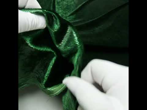 Metallic Velvet - Emerald Green - Ava Collection - Image 6 of 6