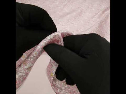 Liberty Fabrics Tana Lawn® - June's Meadow Pink - Baby Pink, White and Rainbow Illustrated Flowers