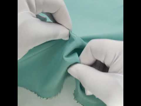 Theory Aegean Blue Stretch Polyester Crepe de Chine - Image 5 of 5
