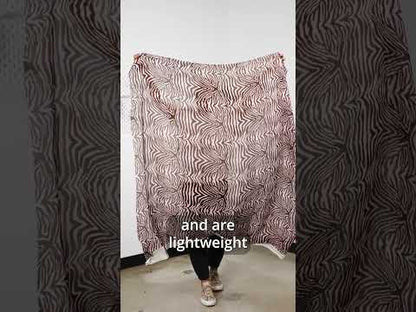 Viscose Georgette - Black and Beige Leopard - Shade of the Acacia Print - Mood Exclusive Kilimanjaro Collection