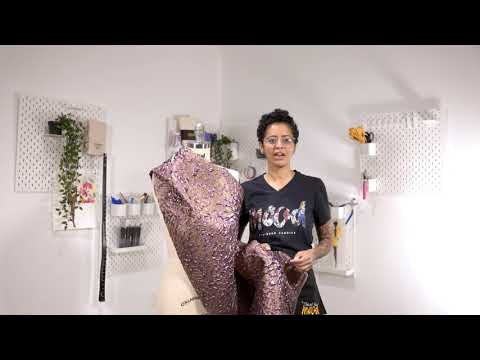 Metallic Black and Gold Abstract Luxury Brocade - Image 5 of 5