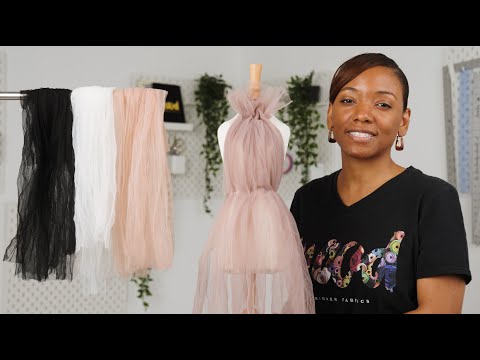 Crinkled Soft Polyester Tulle - Black - Poplar Collection - Image 6 of 6
