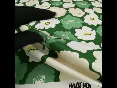 Brushed Cotton Woven - Green, Beige and White Simple Florals - Mood Exclusive Popping Petals Print - Image 6 of 6