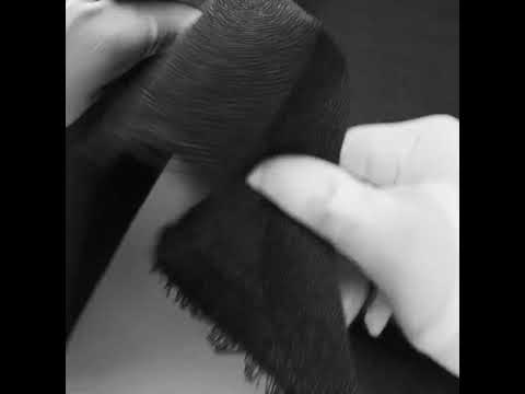 Stiff Black Woven Fusible Interlining - Image 5 of 5