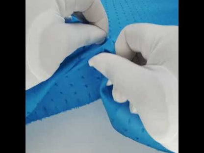 Italian Aegean Blue Cotton Swiss Dot