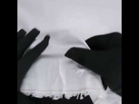 Metallic Silver and White Medium-Weight Linen Woven - Image 5 of 5