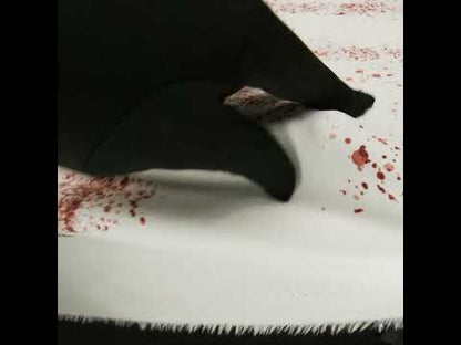 Stretch Cotton Poplin - Blood Splatters - Rue Morgue Print - Mood Exclusive Nevermore Collection