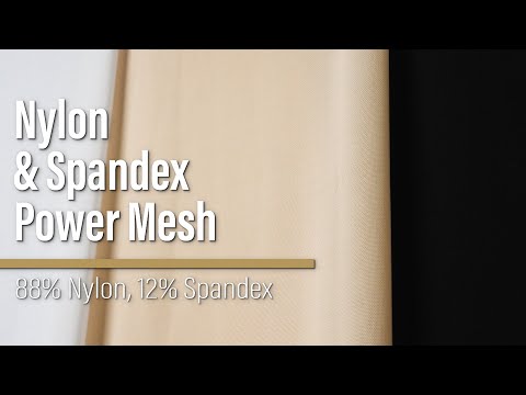 Nylon and Spandex Power Mesh - Nude - Image 7 of 7