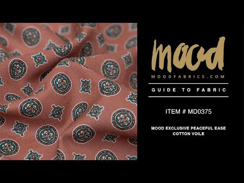 Cotton Voile - Rose Taupe Medallions - Peaceful Ease Print - Mood Exclusive Kenko Collection - Image 5 of 5