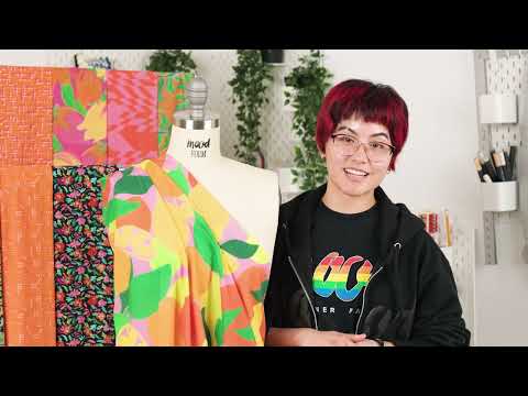 Cotton Voile - Black and Orange Geometric Lines - Ci-Trust the Process Print - Mood Exclusive Citrus Collection - Image 6 of 6
