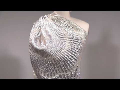 Metallic Black Abstract Luxury Brocade - Image 5 of 5