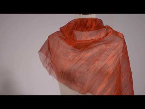 Crushed Nylon Organza - Fuchsia and Gold - Image 5 of 5
