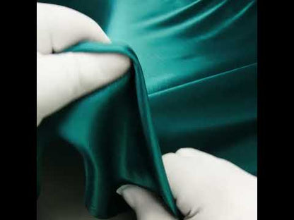 Sustainable Viscose Fluid Satin - Teal - Mood Exclusive Elliana Collection