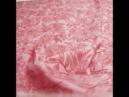Printed Quilting Cotton by Anna Maria Textiles for Northcott - Rouge Peony Floral - Indelible Collection