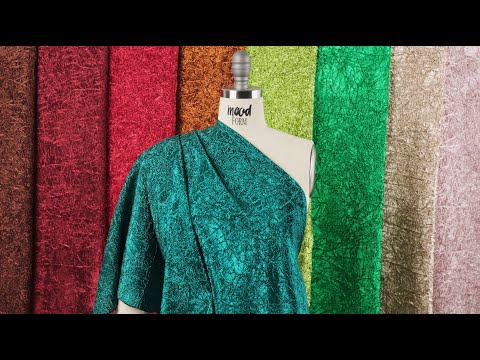 Astrolabe Metallic Copper Crinkled Luxury Brocade with Black Backing - Image 6 of 6
