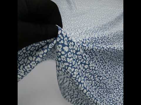 Liberty Fabrics Tana Lawn® - Feather Meadow Blue - Classic Blue and White Flowers and Leaves - Image 6 of 6