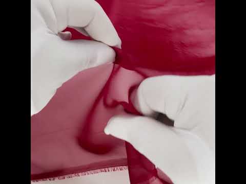 Polyester Chiffon - Garnet - Regina Collection - Image 5 of 5