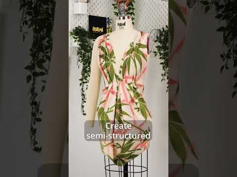 Neon Pink, Periwinkle and Beige Bamboo Lattice Lightweight Polyester and Viscose Luxury Brocade - Image 6 of 6