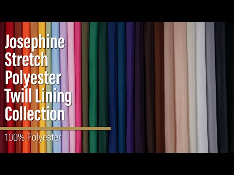 Stretch Polyester Twill Lining - Royal - Josephine Collection - Image 6 of 6