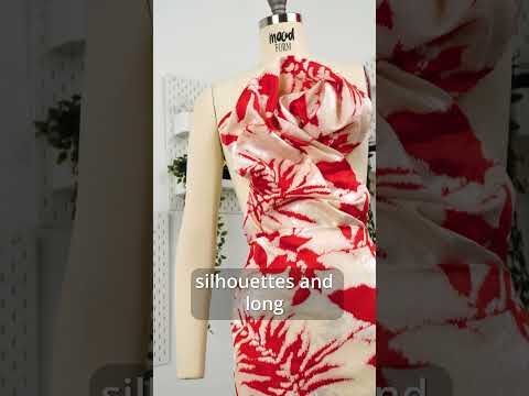 Neon Yellow, White and Beige Soft Leaves Lightweight Polyester and Viscose Luxury Brocade - Image 6 of 6