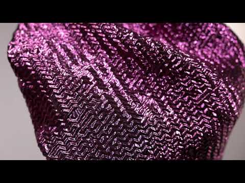Capella Metallic Sky Blue Wavy Luxury Brocade - Image 5 of 5