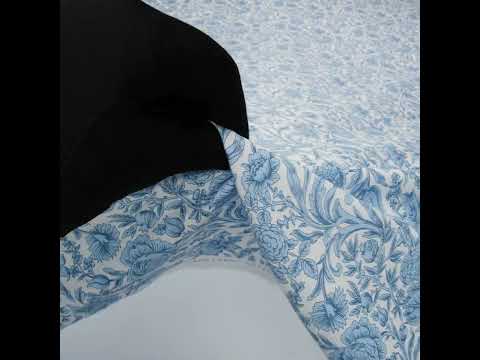 Liberty Fabrics Tana Lawn® - Sambourne Light Blue - Light Blue and White Fancy Roses - Image 5 of 5