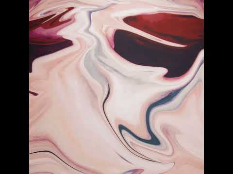 Polyester Satin - Rose Pink, Purple and Steel Blue Liquid Swirls - Mood Exclusive Liquid Motion Print - Image 6 of 6