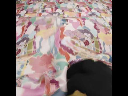 Liberty Fabrics Tana Lawn® - Prospect Road Multi Pastel - Pink, Blue and Green Tree Filled Landscape