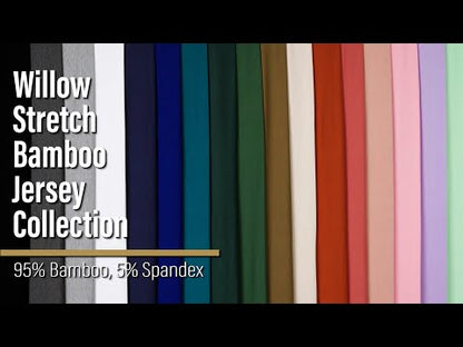 Stretch Bamboo Jersey - Gray - Willow Collection