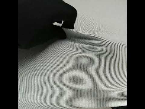 Theory Italian Black and Ecru Striped Double Knit - Image 5 of 5