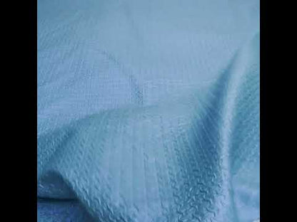 Puckered Novelty Jacketing - Blue Abstract - Edana Collection