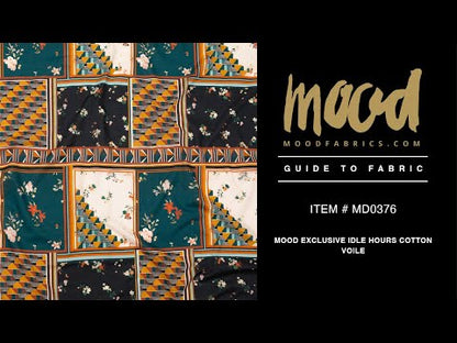 Cotton Voile - Floral and Geometric Patchwork - Idle Hours Print - Mood Exclusive Kenko Collection