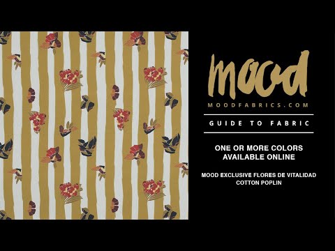 Cotton Poplin - Flowers over Mustard Yellow Stripes - Flores de Vitalidad Print - Mood Exclusive Avenable Collection - Image 5 of 5