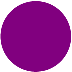 A purple circle with a black background and a white background