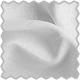 A white fabric with a scallop edge on a black background